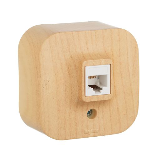 Розетка RJ11 IP20 (сосна) Quteo Legrand/Daccord (782274)