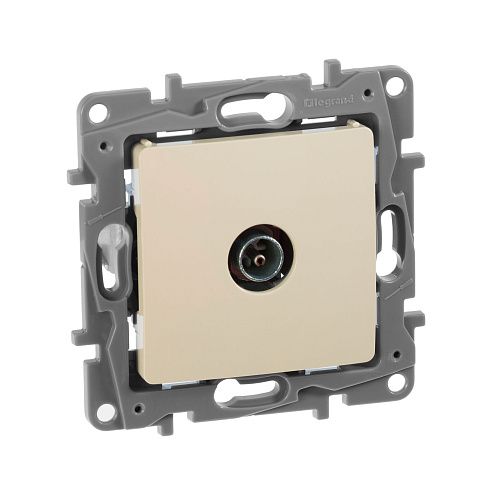 Розетка TV звезда 2дБ 0-2400мГц (слоновая кость) Etika Legrand/Daccord/ИЭК (672351)