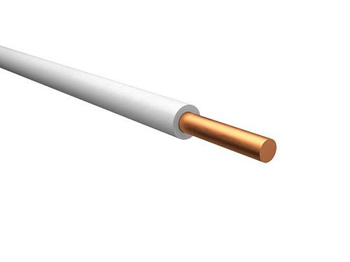 Провод установочный ПуВ 0.5 (белый) Алюр (ТУ по ГОСТ)