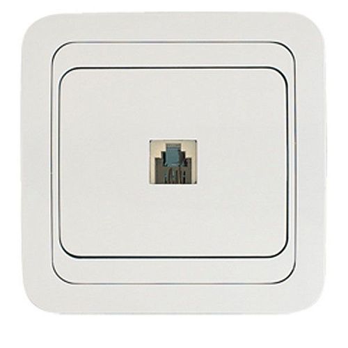 Розетка СУ TF со вставкой (белый) Mimoza MAKEL