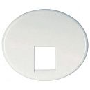 NIE 5517.1 BL Накладка 1-й TF и компьютерной розетки (белый) Tacto АВВ NIE 5517.1 BL Накладка 1-й TF и компьютерной розетки (белый) Tacto АВВ