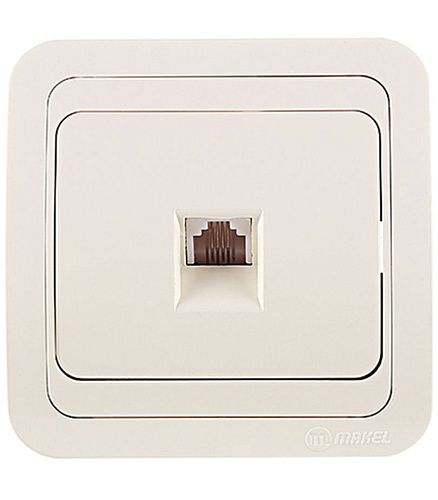 Розетка СУ TF без вставки (крем) Mimoza MAKEL