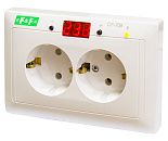 Реле контроля напряжения CP-708 двойная розетка СУ 16А 150-300В АС 1NO F&F