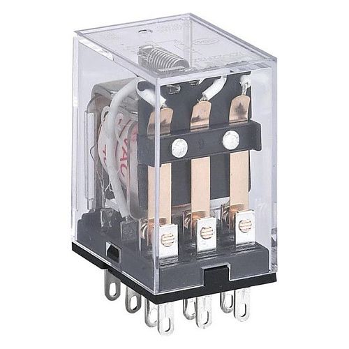 Реле промежуточное JZX-22F(D) 4 контакта с индикацией LED 3А 220В AC CHINT (285380)