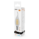 Лампа светодиодная свеча на ветру 12Вт 2700К 730Лм Е14 GAUSS Filament Elementary Лампа светодиодная свеча на ветру 12Вт 2700К 730Лм Е14 GAUSS Filament Elementary