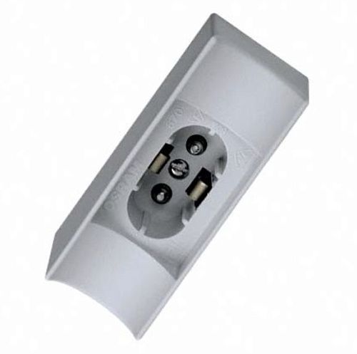 Патрон 675 FASSUNG S14d к LINESTRA одноцокольной с выключателем пластиковый (белый) OSRAM