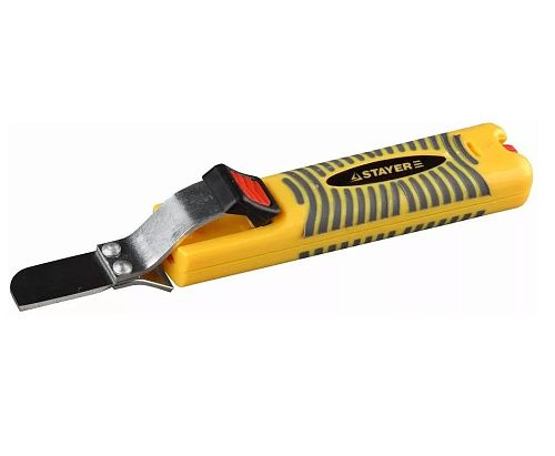 Съемник изоляции с крюковидным лезвием 8-28мм 2-45303 STAYER