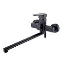 Смеситель для ванны картридж 35мм длинный излив черный LEDEME L2280B (Гарантия 5 лет)