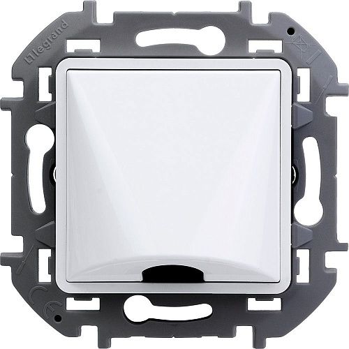 Вывод кабеля с зажимом для крепления IP21 (белый) INSPIRIA Legrand/Daccord (673890)