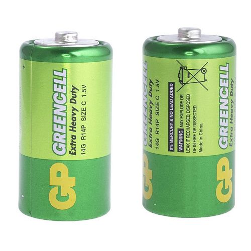 Батарейка солевая GP GreenCell С 14G-2S2 R14 1.5В (4891199000096)