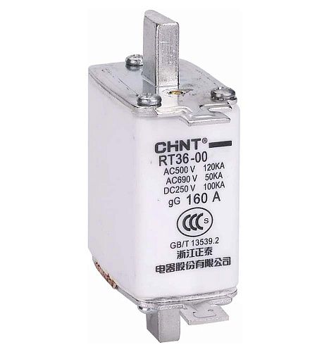 Вставка плавкая предохранителя RT36-00-160 габарит 00 100А (R) CHINT NEW!