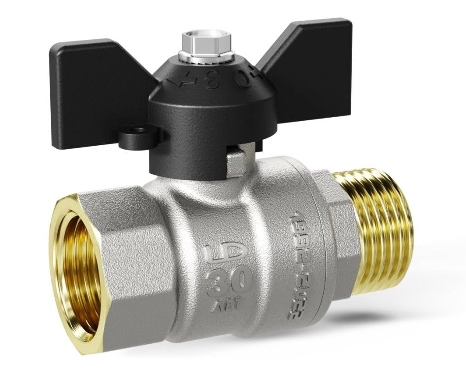 Кран шаровой 3/4 ВР/НР (ручка бабочка) LD Pride 11б27п1 LD 47.302.20 Кран шаровой 3/4 ВР/НР (ручка бабочка) LD Pride 11б27п1 LD 47.302.20