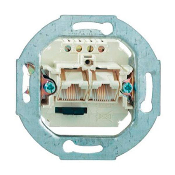 Механизм розетки 2-й компьютерной RJ45 категория 5 неэкранированная пластмассовая 0230-0-0398