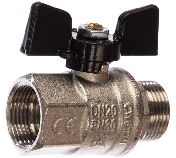 Кран шаровой 3/4 ВР/НР усиленного типа (ручка бабочка) 917 серия Bugatti Кран шаровой 3/4 ВР/НР усиленного типа (ручка бабочка) 917 серия Bugatti