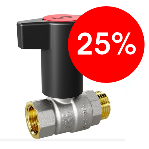 Кран шаровой 3/4 ВР/НР (Т-рукоятка) LD Pride LD 47.342.20 Кран шаровой 3/4 ВР/НР (Т-рукоятка) LD Pride LD 47.342.20